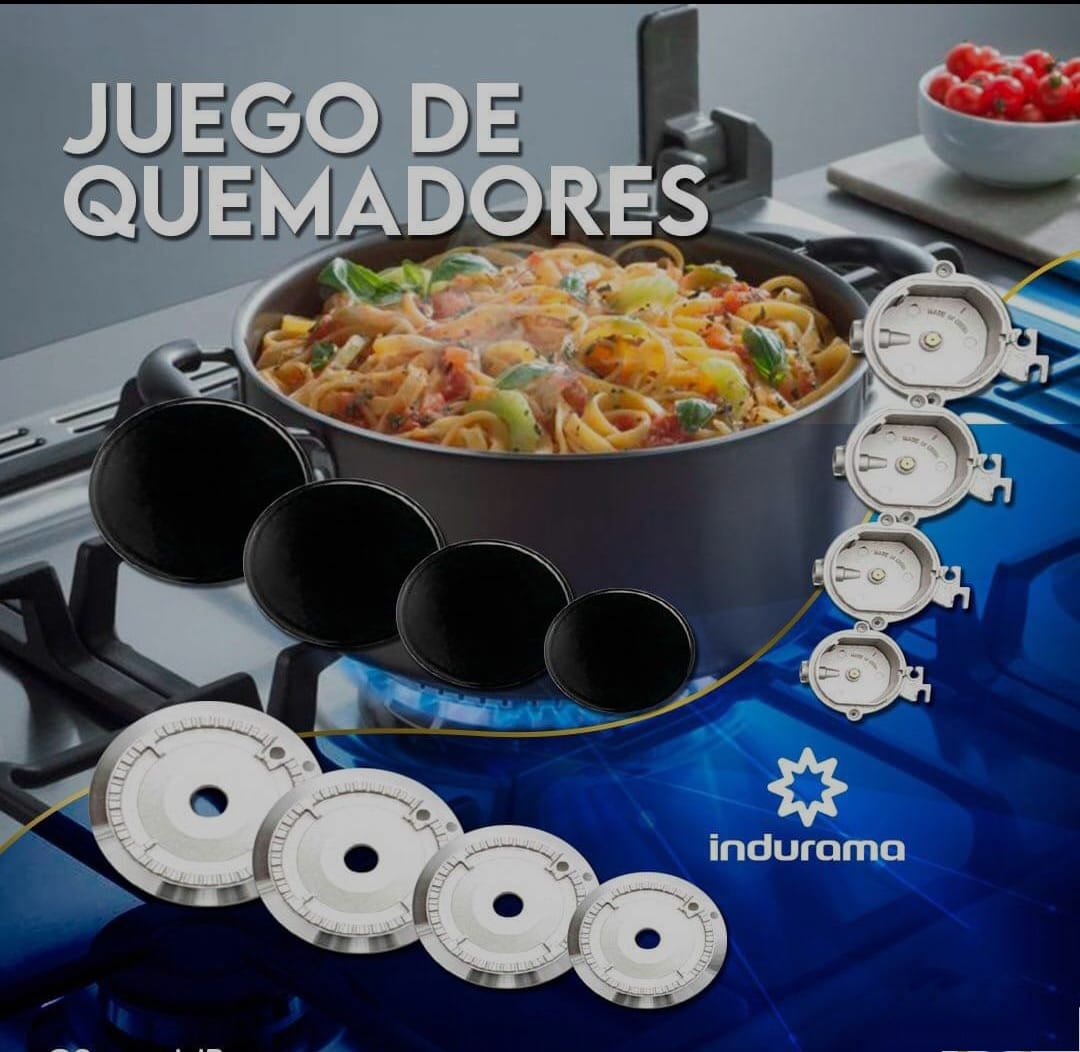 Juego de quemadores indurama