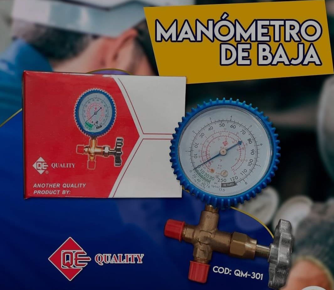 Manometro Con Llave De Baja R410-R22-R134 International
