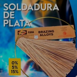 Soldadura De Plata 5 % Metal / Lucas 1Lb (28 Palillos)